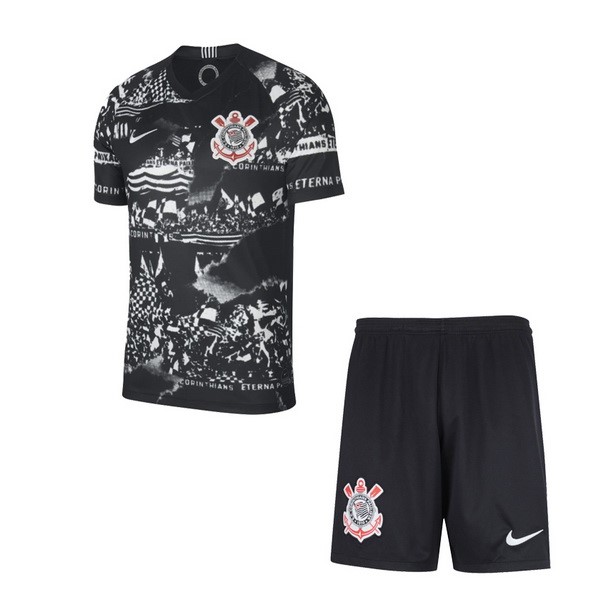 Camiseta Corinthians Paulista 3ª Niños 2019-2020 Negro